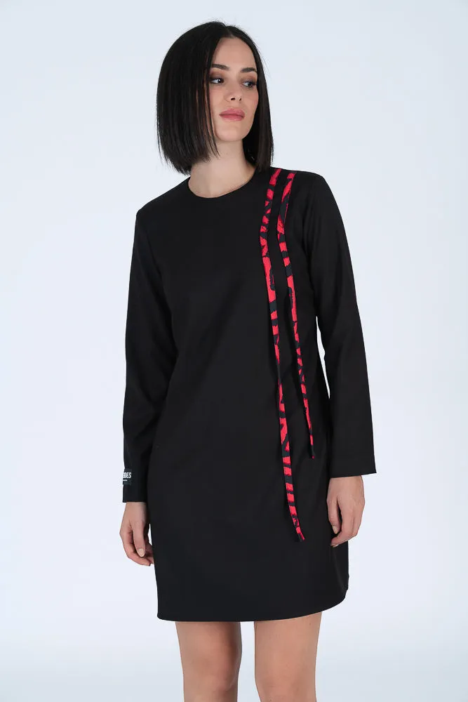 Vestido espalda amplia bandas laterales