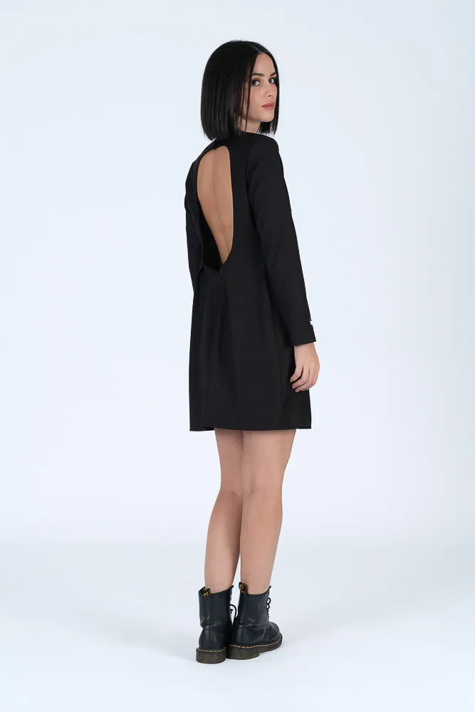 Vestido espalda amplia bandas laterales