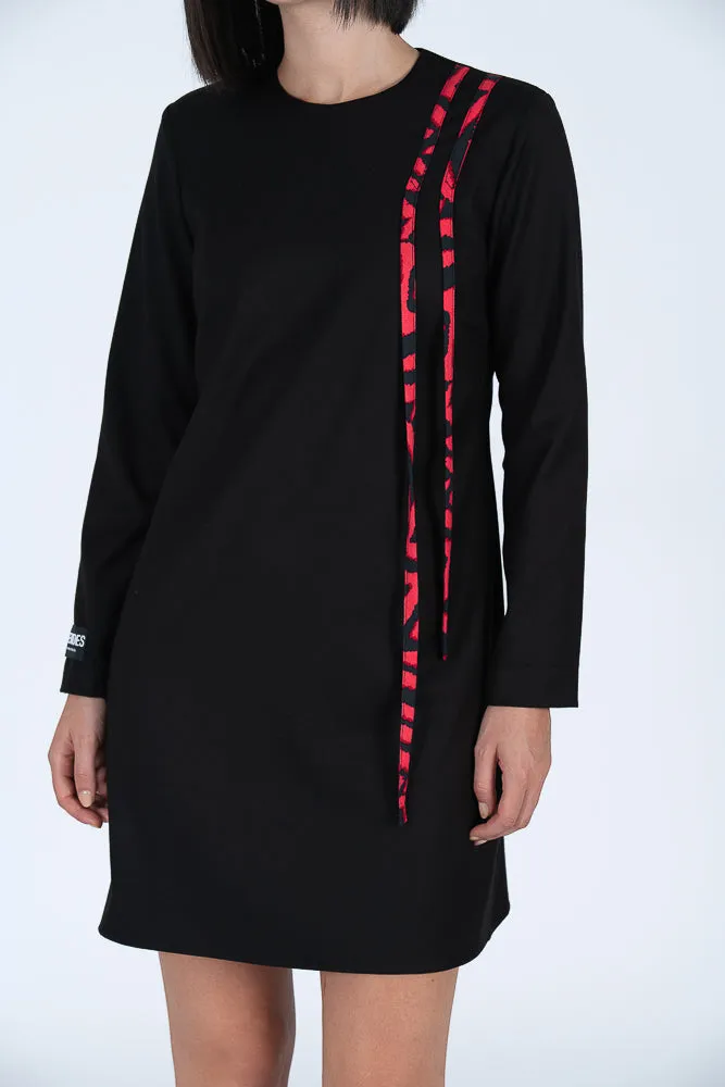 Vestido espalda amplia bandas laterales