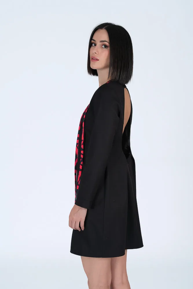 Vestido espalda amplia bandas laterales