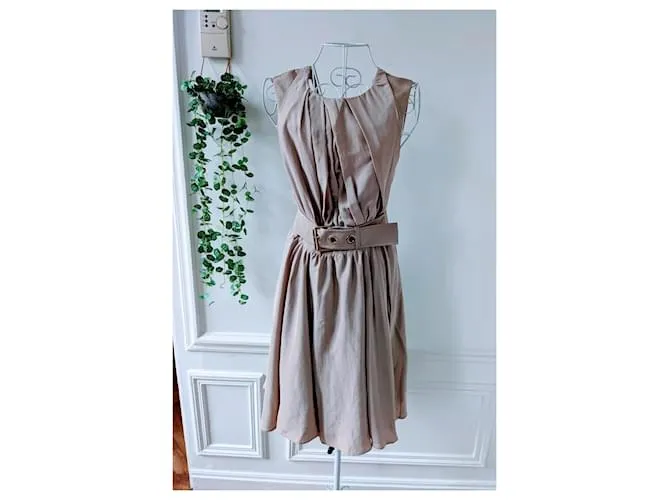 vestido Kenzo con espalda abierta Beige 
