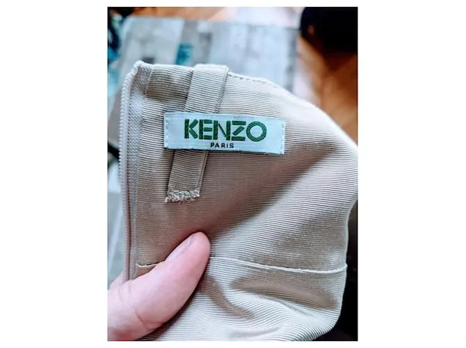 vestido Kenzo con espalda abierta Beige 