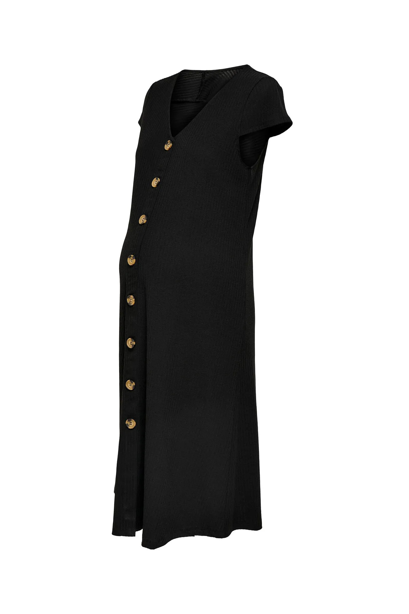 Vestido midi maternity con botones