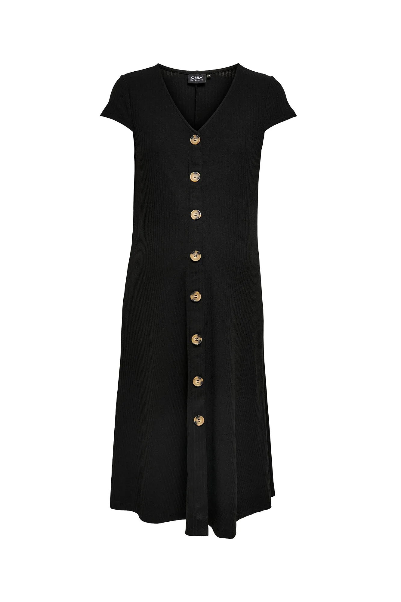 Vestido midi maternity con botones