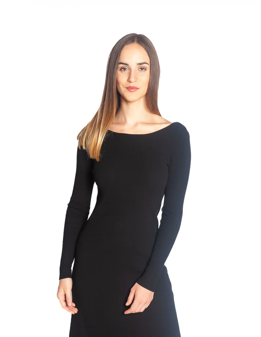 VESTIDO NEGRO ESCOTE ESPALDA NATHALIE GRACE & MILA