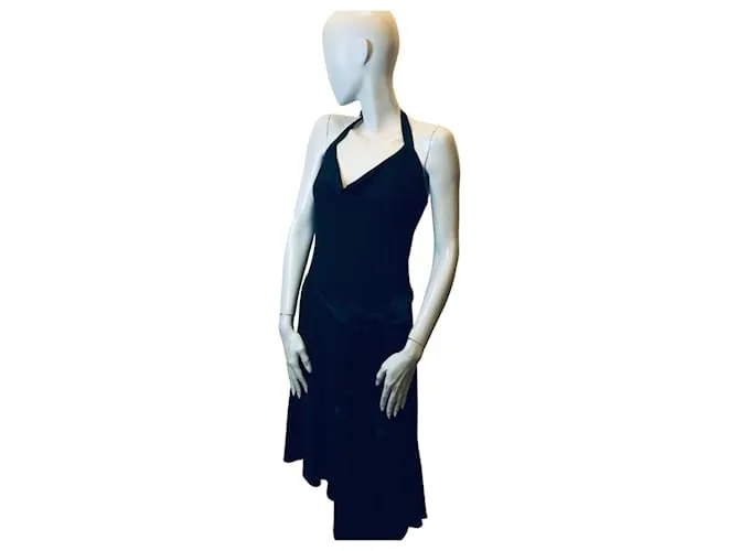 Vestido sin espalda BCBG Max Azria Negro 