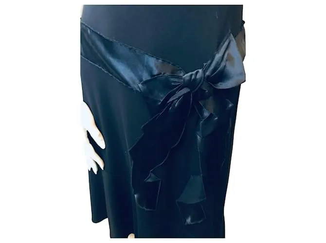 Vestido sin espalda BCBG Max Azria Negro 