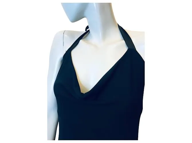 Vestido sin espalda BCBG Max Azria Negro 