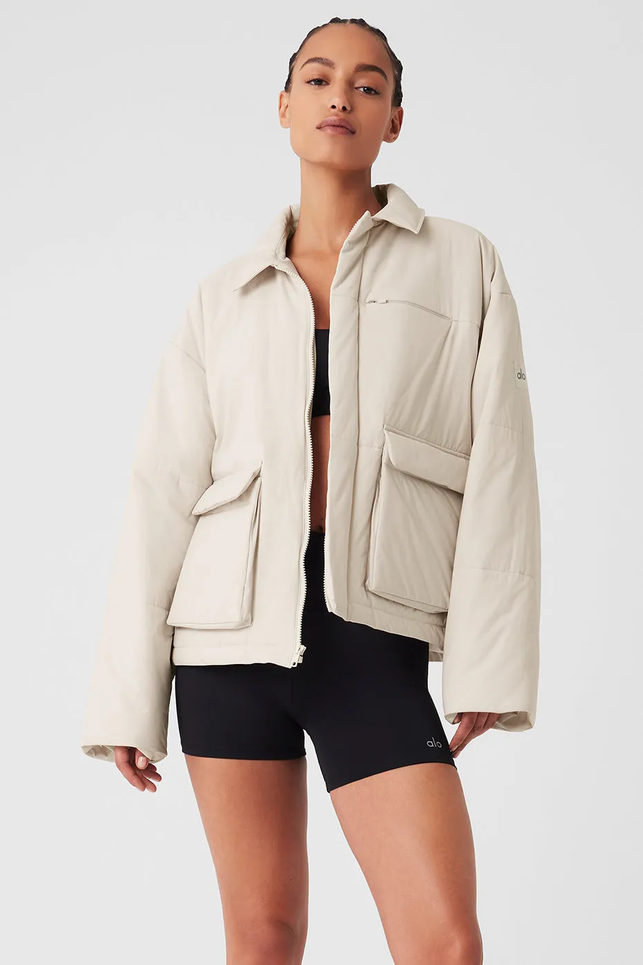 VOYAGE UTILITY CARGO JACKET  BONE