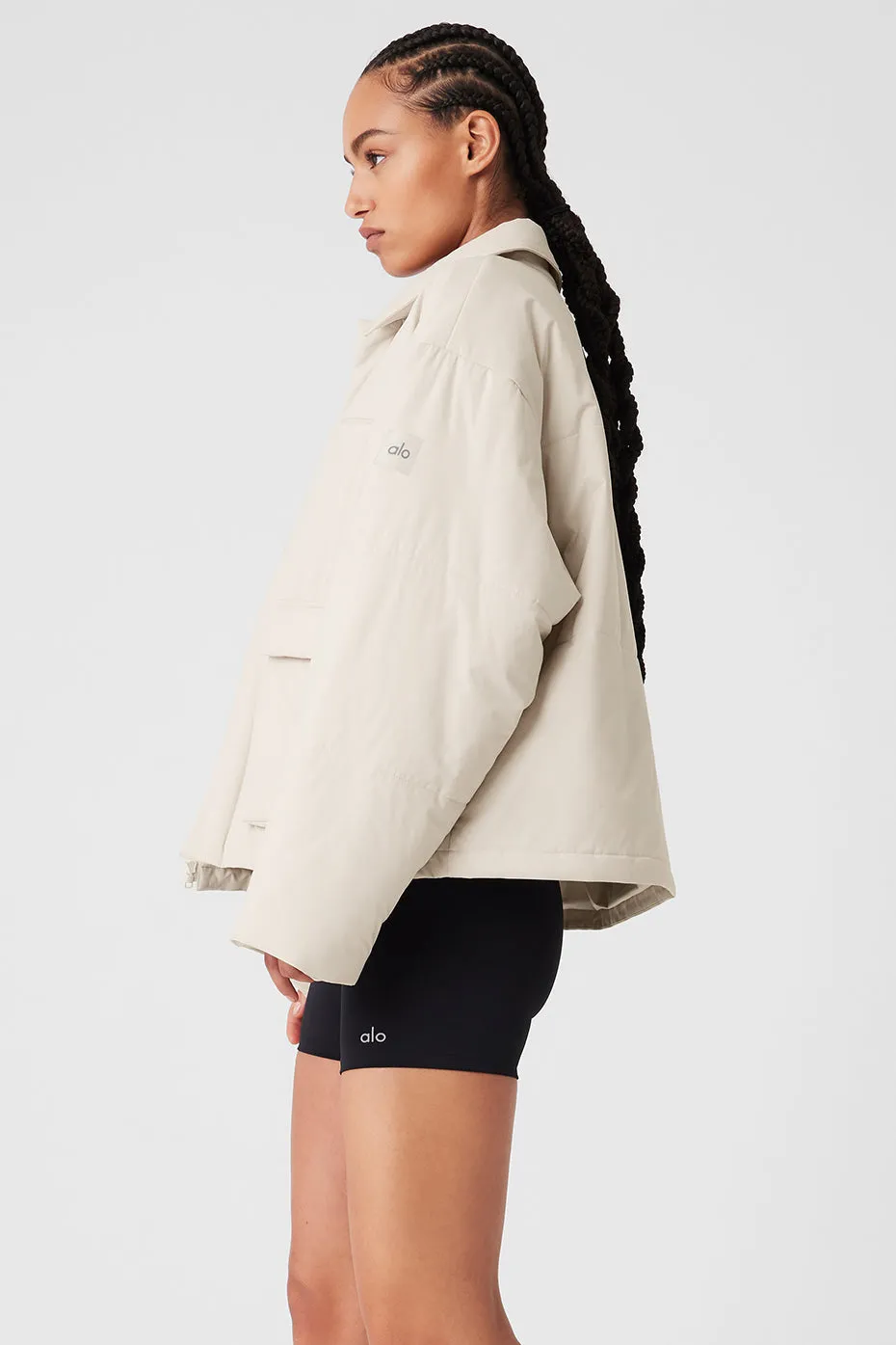 VOYAGE UTILITY CARGO JACKET  BONE