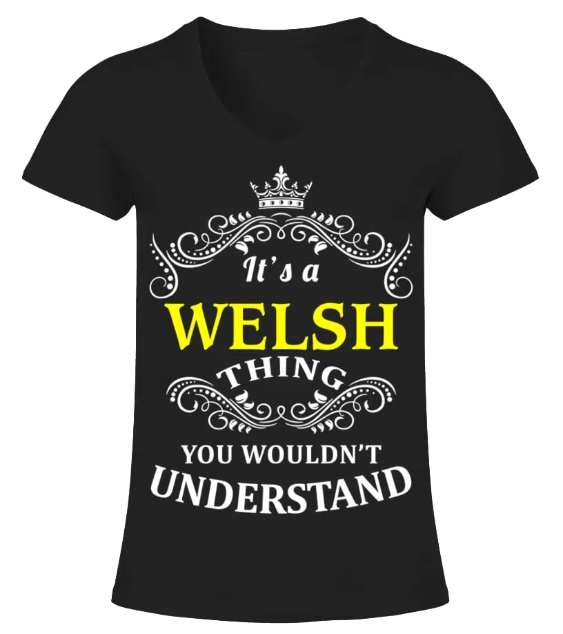 WELSH Camiseta cuello pico Mujer