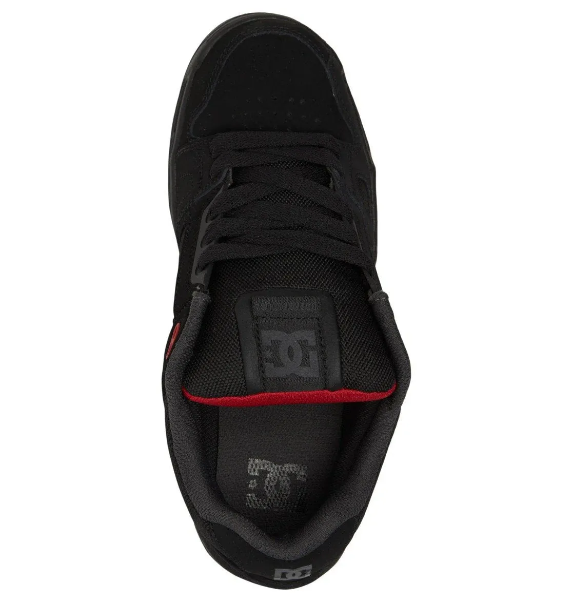 Zapatillas Dc Stag Negro Gris Rojo
