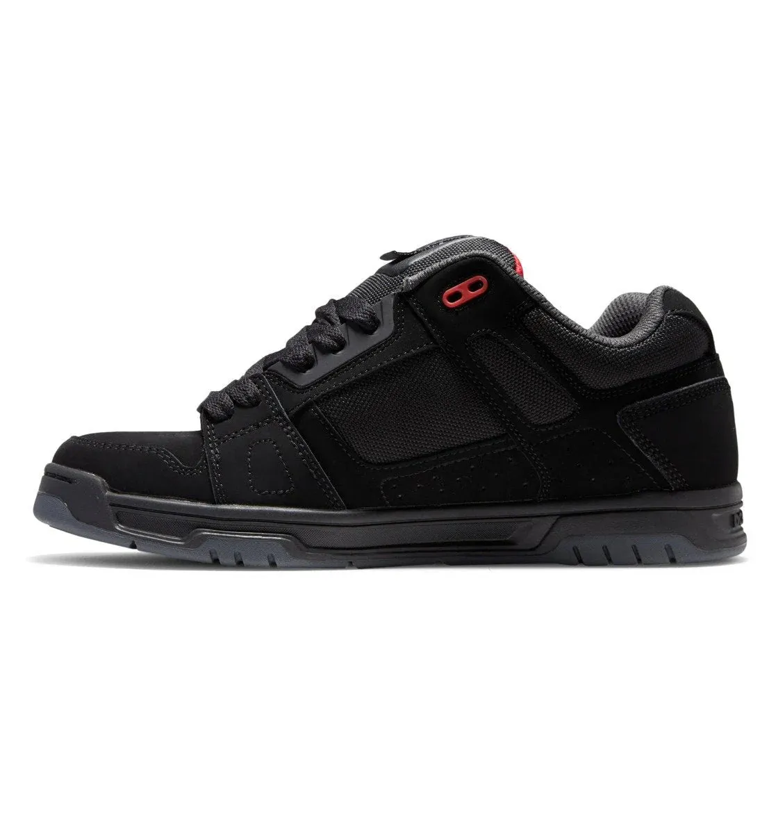 Zapatillas Dc Stag Negro Gris Rojo
