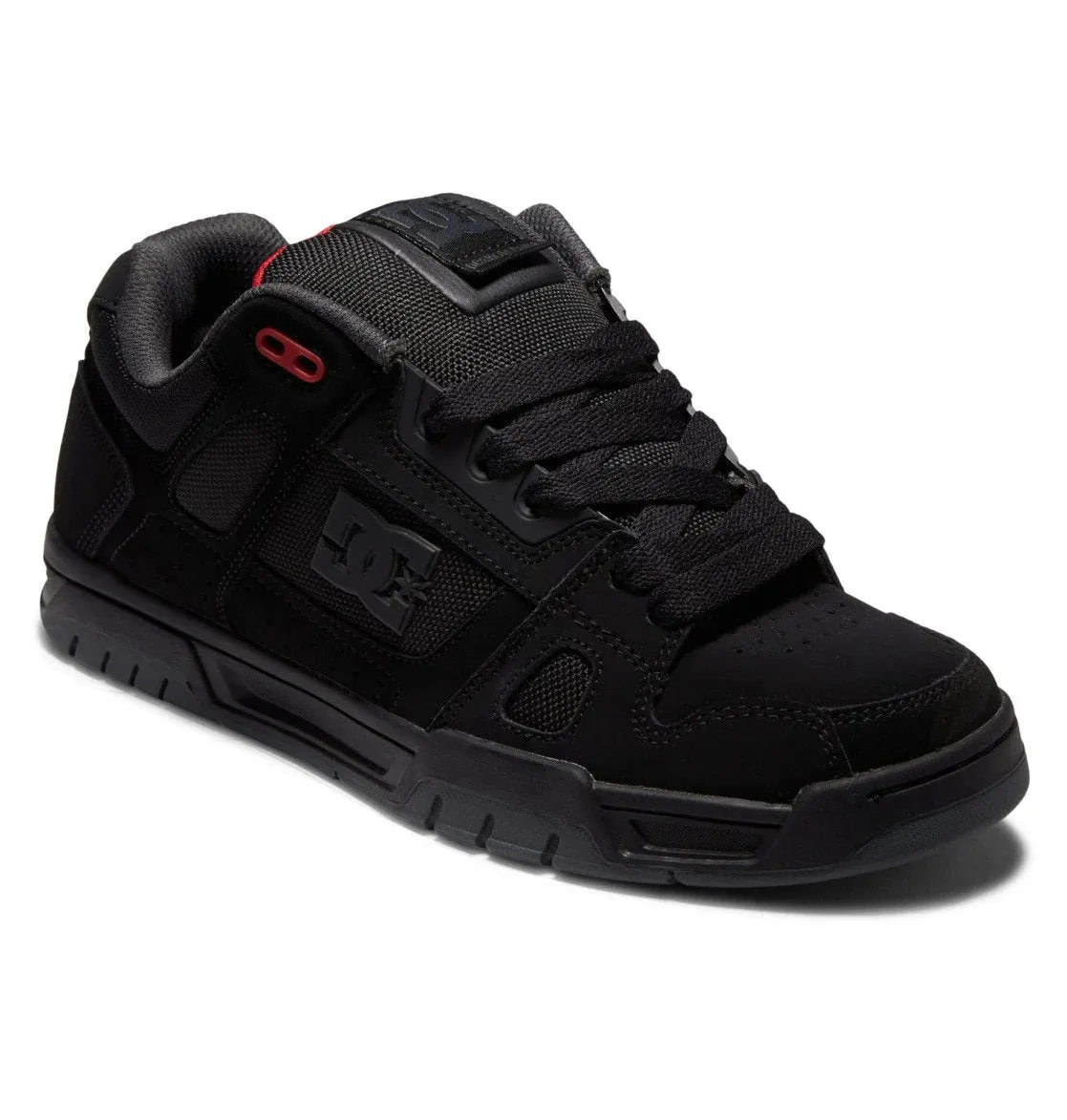 Zapatillas Dc Stag Negro Gris Rojo
