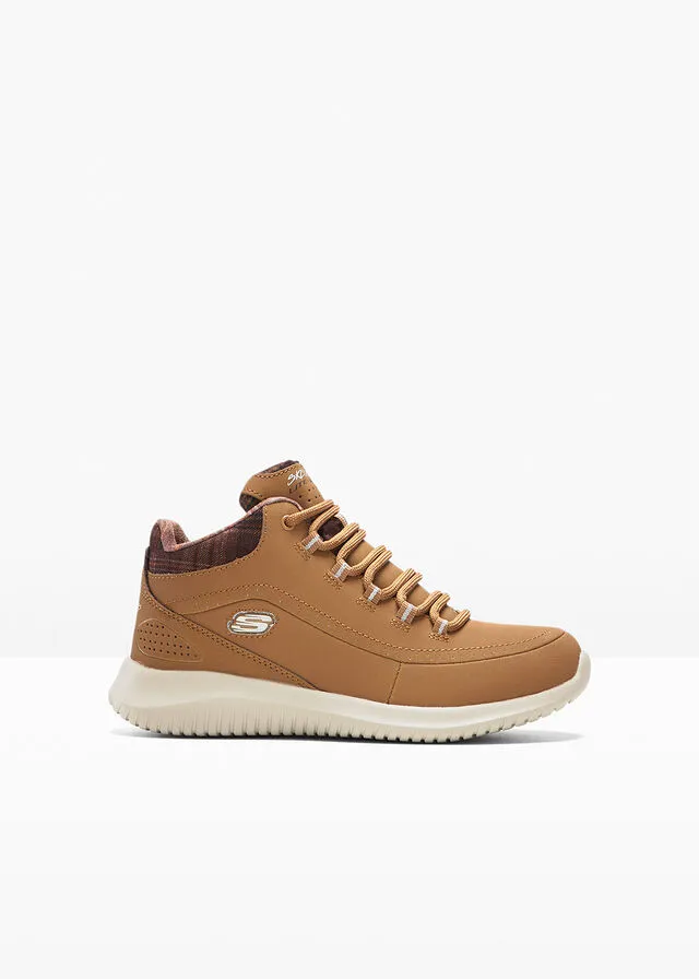 Zapatillas deportivas de caña alta de Skechers con espuma viscoelástica Camel