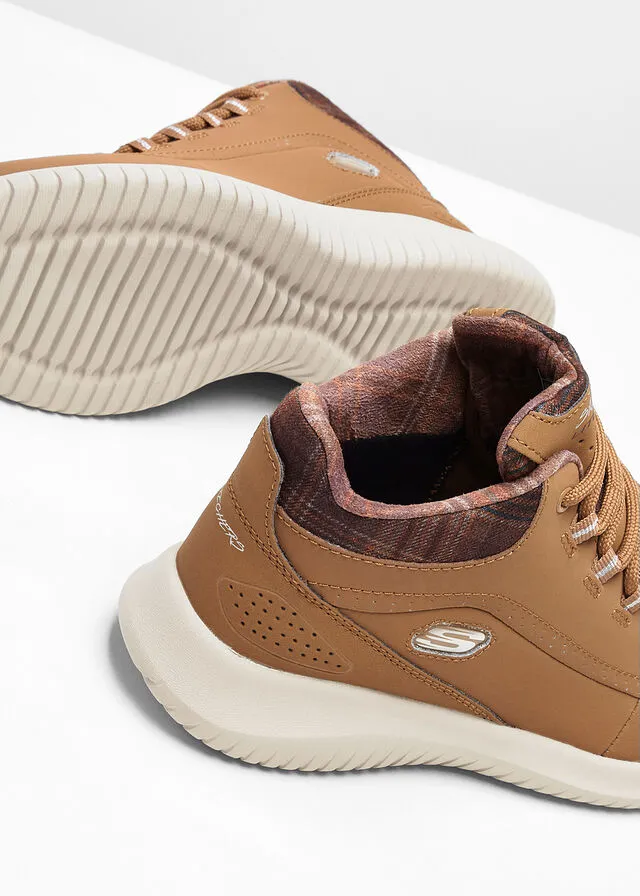 Zapatillas deportivas de caña alta de Skechers con espuma viscoelástica Camel