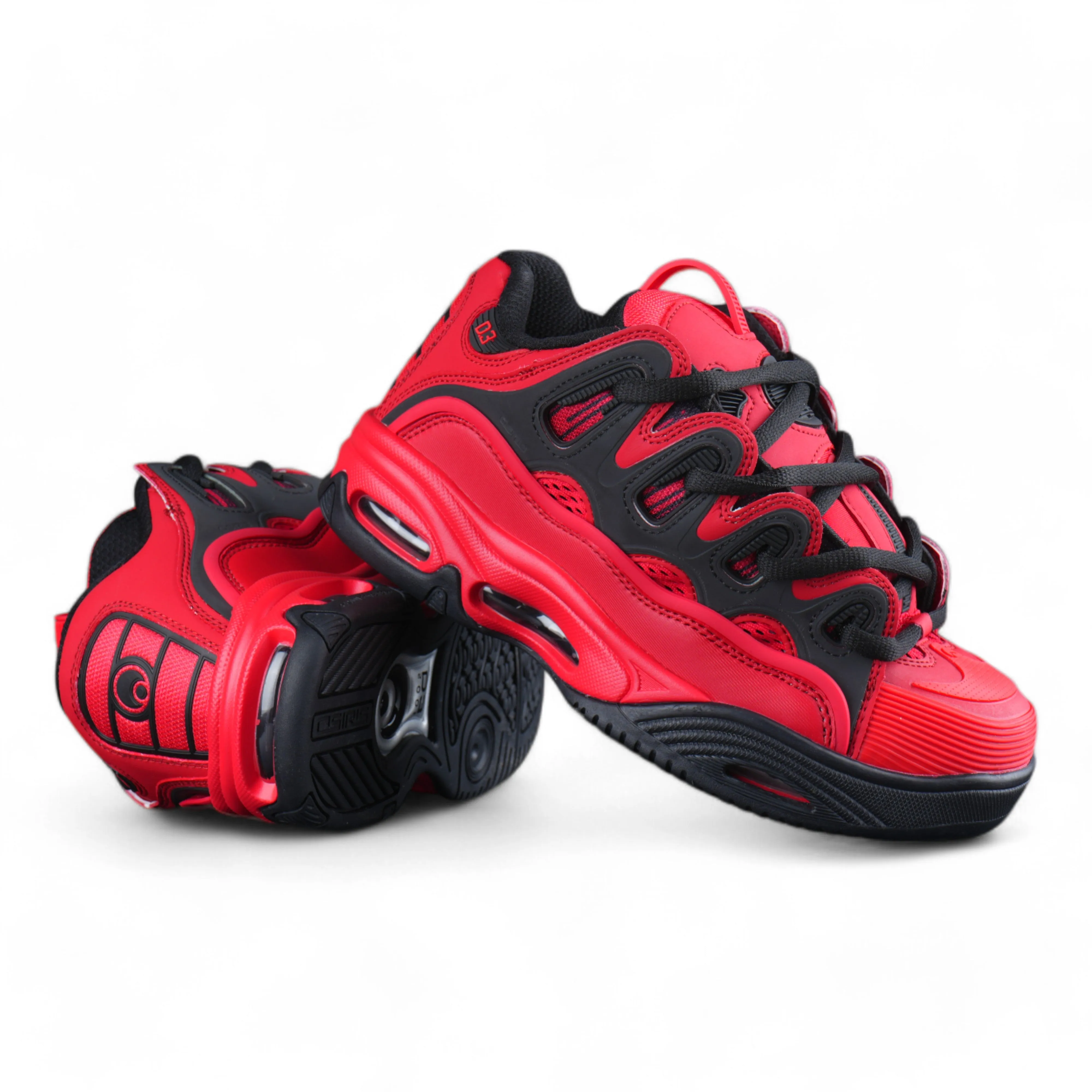 Zapatillas Osiris D3 2001 Negro Rojo