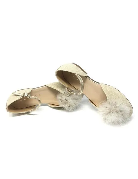 zapato con plumety platino