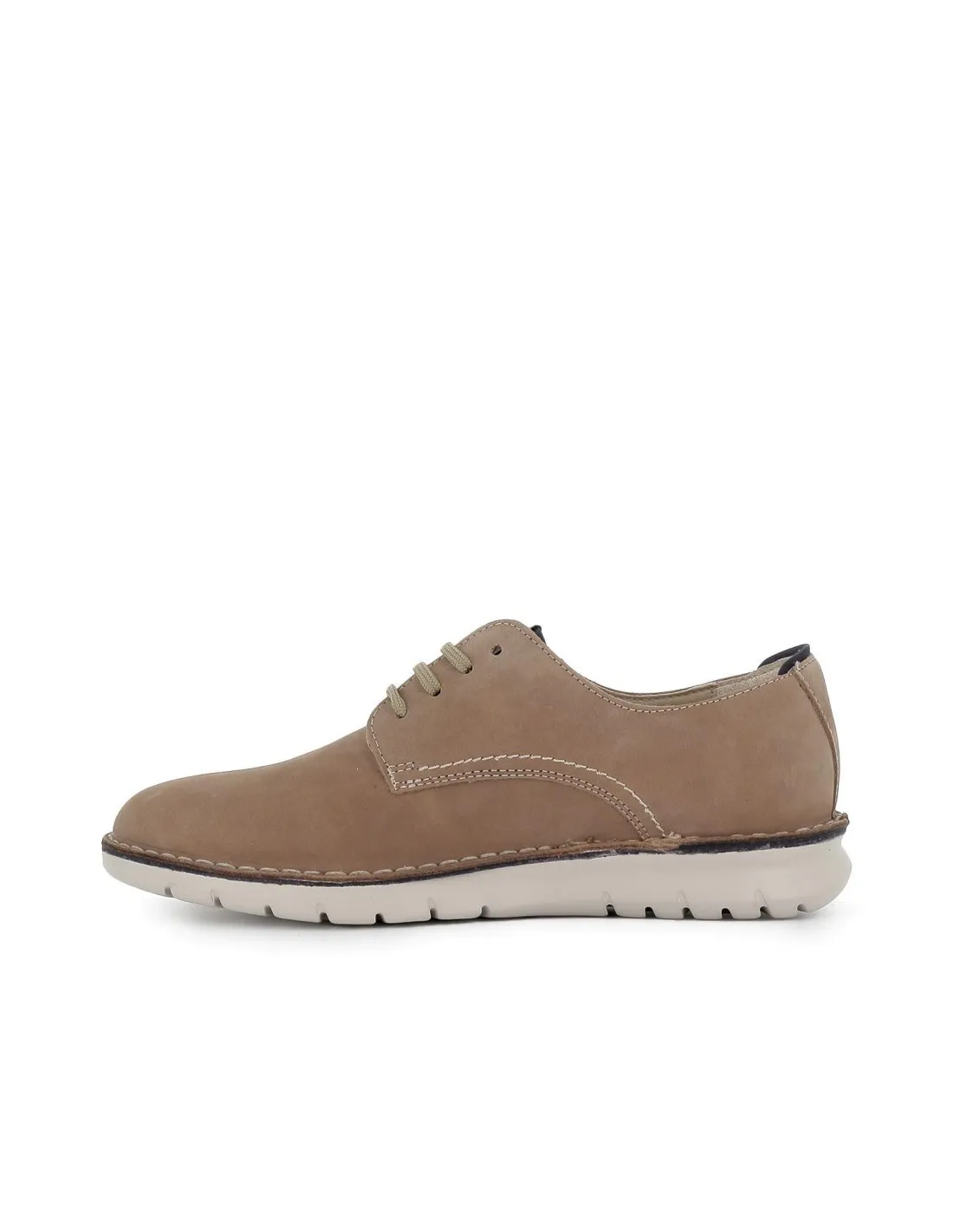 Zapato cordones diario piel hidrofuga hombre taupe Callaghan