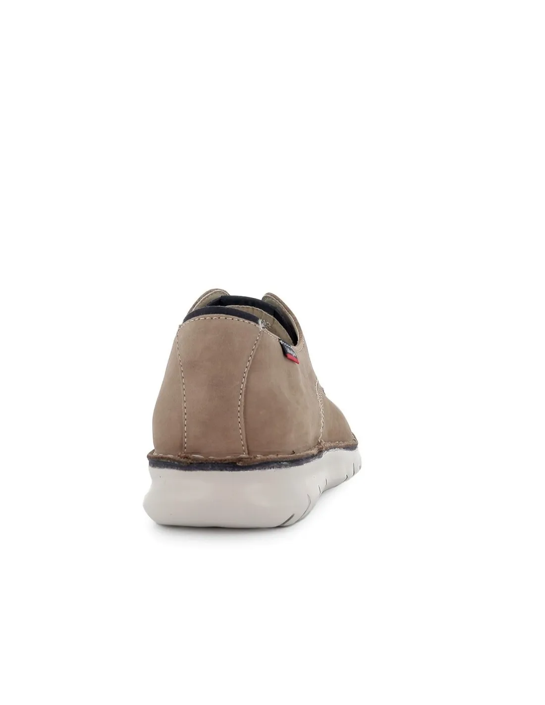 Zapato cordones diario piel hidrofuga hombre taupe Callaghan