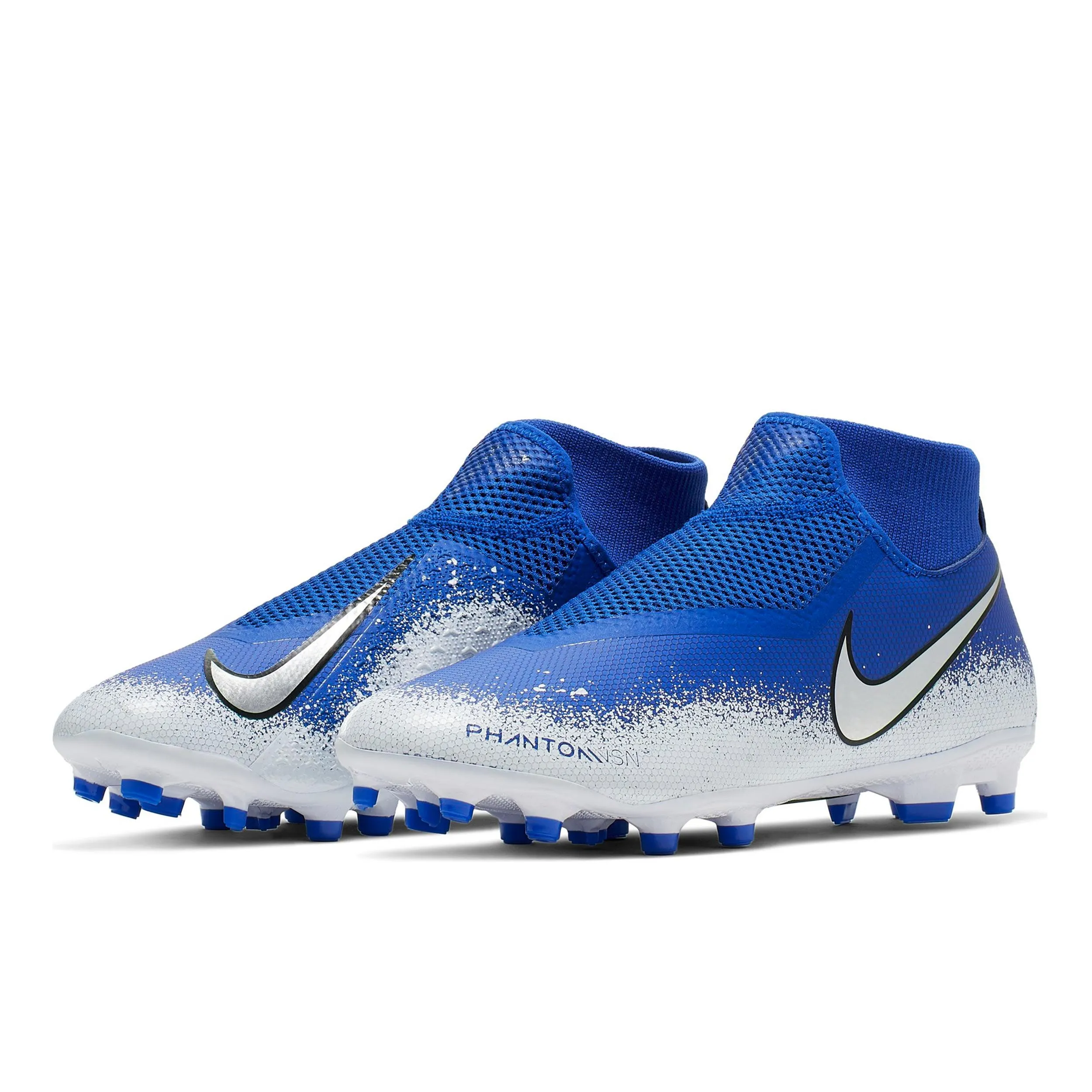 Zapatos Fútbol Hombre Nike Vision Academy Dynamic Fit FG/MG Azul/Blanco