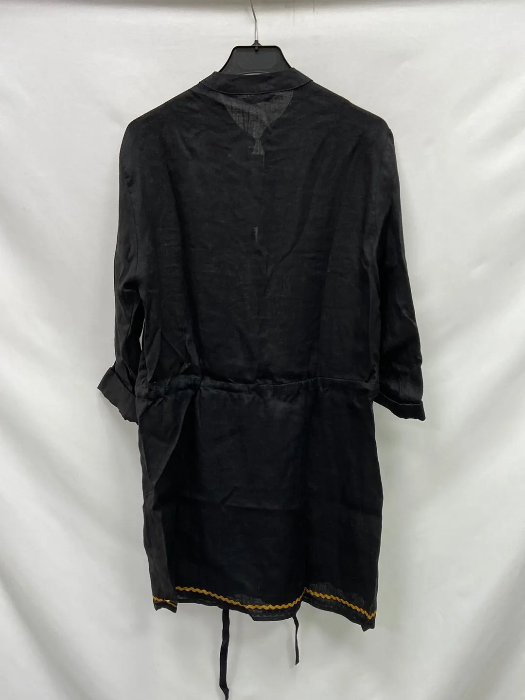 ZARA.Vestido negro Lino T.S